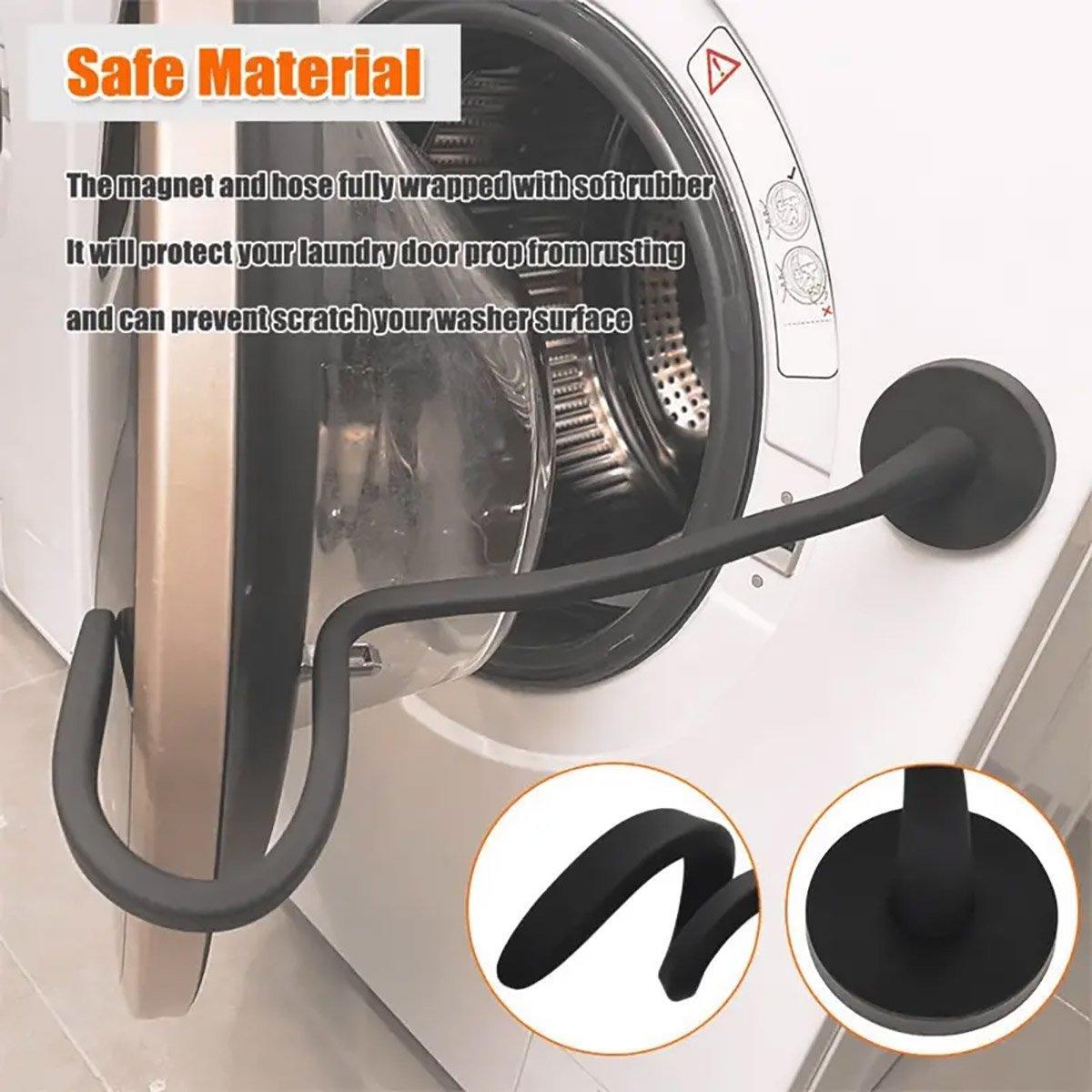 Magnetic Washer Door Holder Front Load Washing Machine Magnetic Door Prop - Black V528-BRACKET-43MM-BLACK-397788
