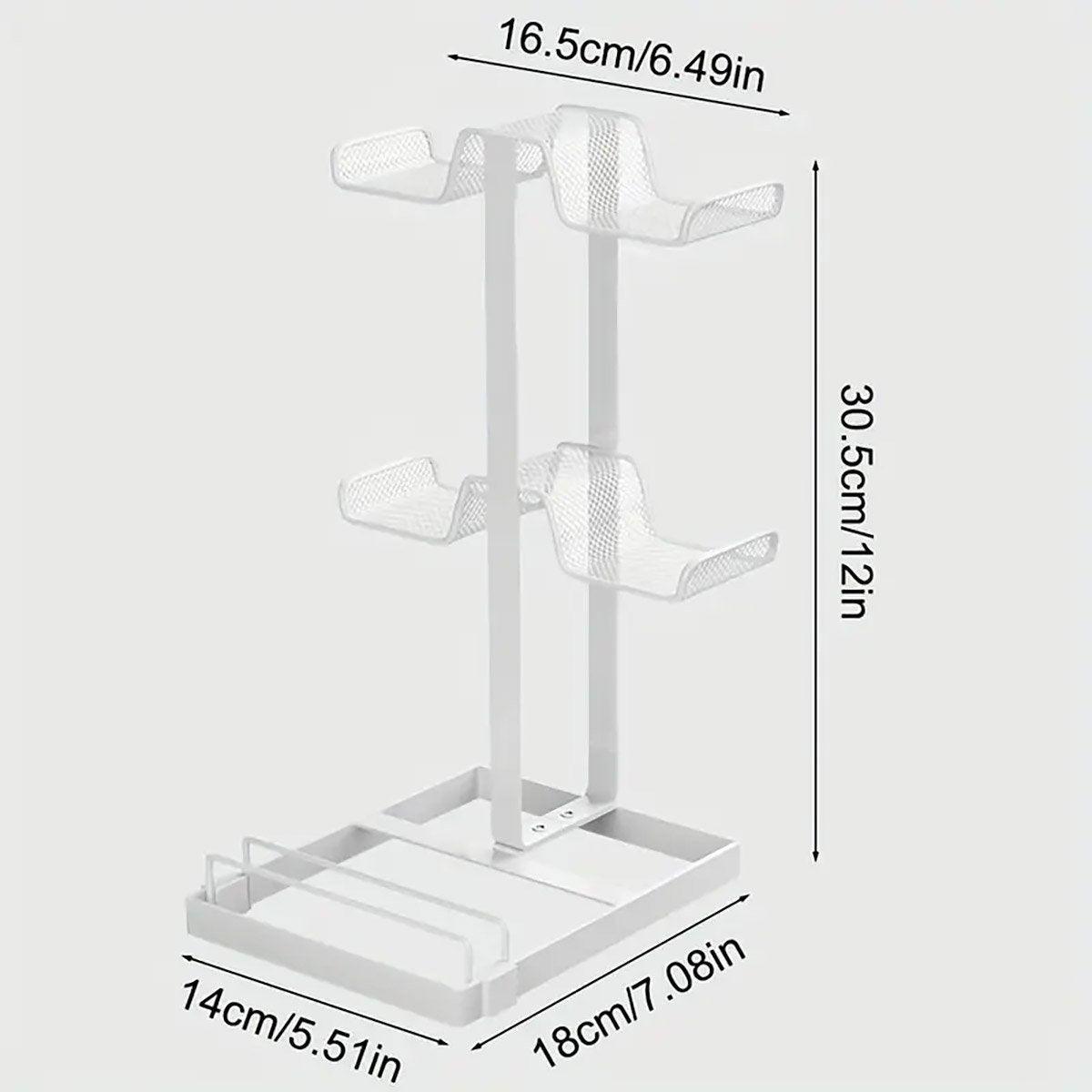 Headphones and Game Controller Holder Stand Desk Bracket for Accessories Display - White V528-BRACKET-T-WHITE-474338