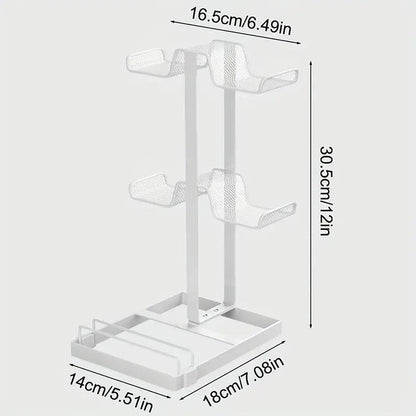 Headphones and Game Controller Holder Stand Desk Bracket for Accessories Display - White V528-BRACKET-T-WHITE-474338