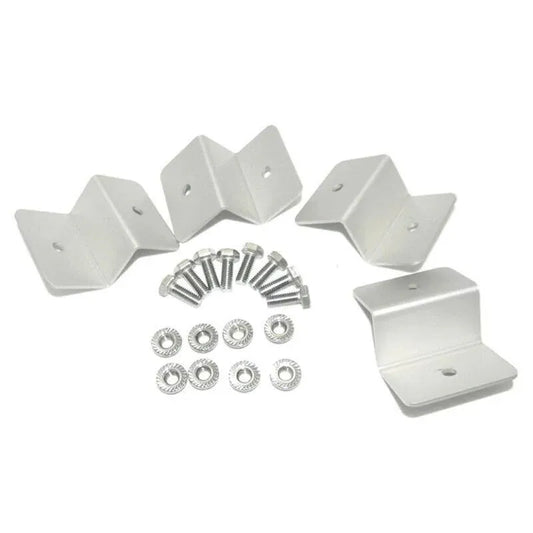 4 Pcs Solar Panel Z-Bracket Mounting Flat Roof Yacht Rv Mount Aluminum Kit Au V528-BRACKETSET-571449