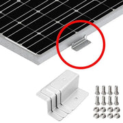 4 Pcs Solar Panel Z-Bracket Mounting Flat Roof Yacht Rv Mount Aluminum Kit Au V528-BRACKETSET-571449
