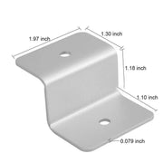 4 Pcs Solar Panel Z-Bracket Mounting Flat Roof Yacht Rv Mount Aluminum Kit Au V528-BRACKETSET-571449