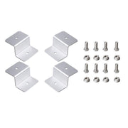 4 Pcs Solar Panel Z-Bracket Mounting Flat Roof Yacht Rv Mount Aluminum Kit Au V528-BRACKETSET-571449