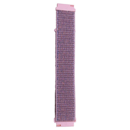 20mm Nylon Braided Sport Loop Velcro Watch Band Strap Compatible Replacement - Pink V528-BRAIDED-STRAP-PINK-789994
