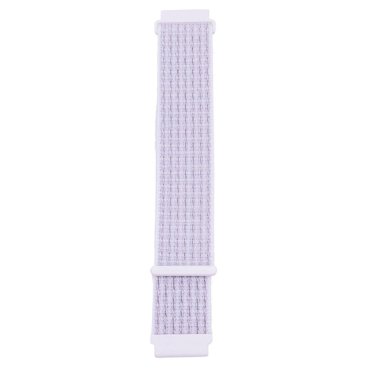 20mm Nylon Braided Sport Loop Velcro Watch Band Strap Compatible Replacement - Red-Black V528-BRAIDED-STRAP-RED-BLACK-335320