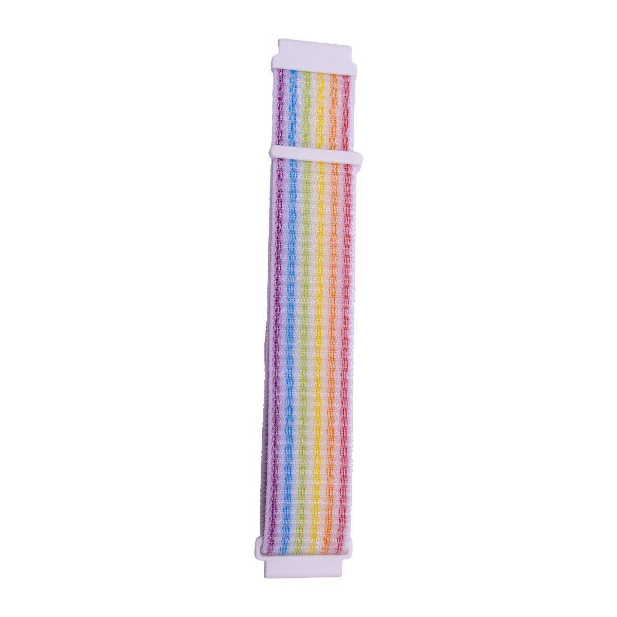 20mm Nylon Braided Sport Loop Velcro Watch Band Strap Compatible Replacement - Seashells V528-BRAIDED-STRAP-SEASHELLS-579321