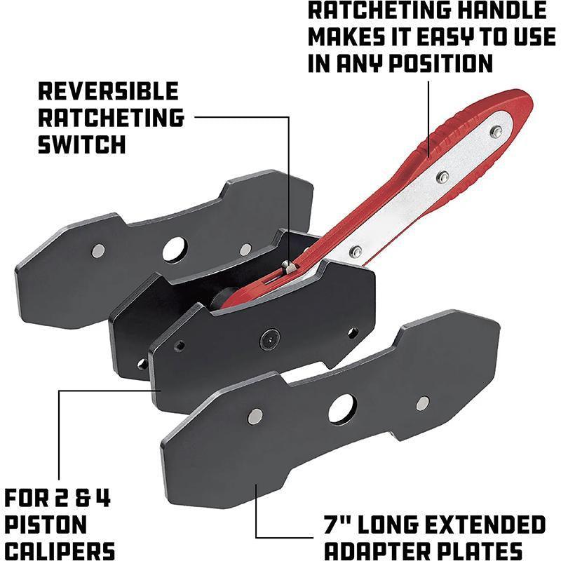 Heavy Duty Ratcheting Brake Caliper Piston Spreader for Car Repair V528-BRAKESEPARATOR-359435