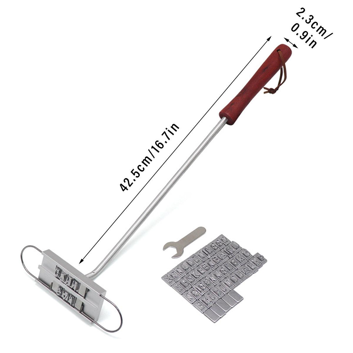 Alphabet Fire Branding Barbecue Grill Tool Custom Branding Iron for BBQ Meat V528-BRAND-968339