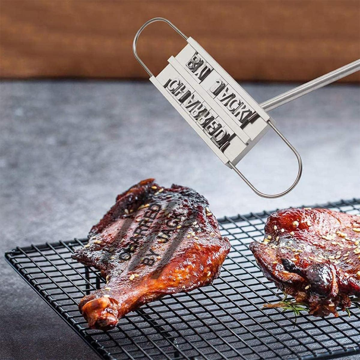 Alphabet Fire Branding Barbecue Grill Tool Custom Branding Iron for BBQ Meat V528-BRAND-968339
