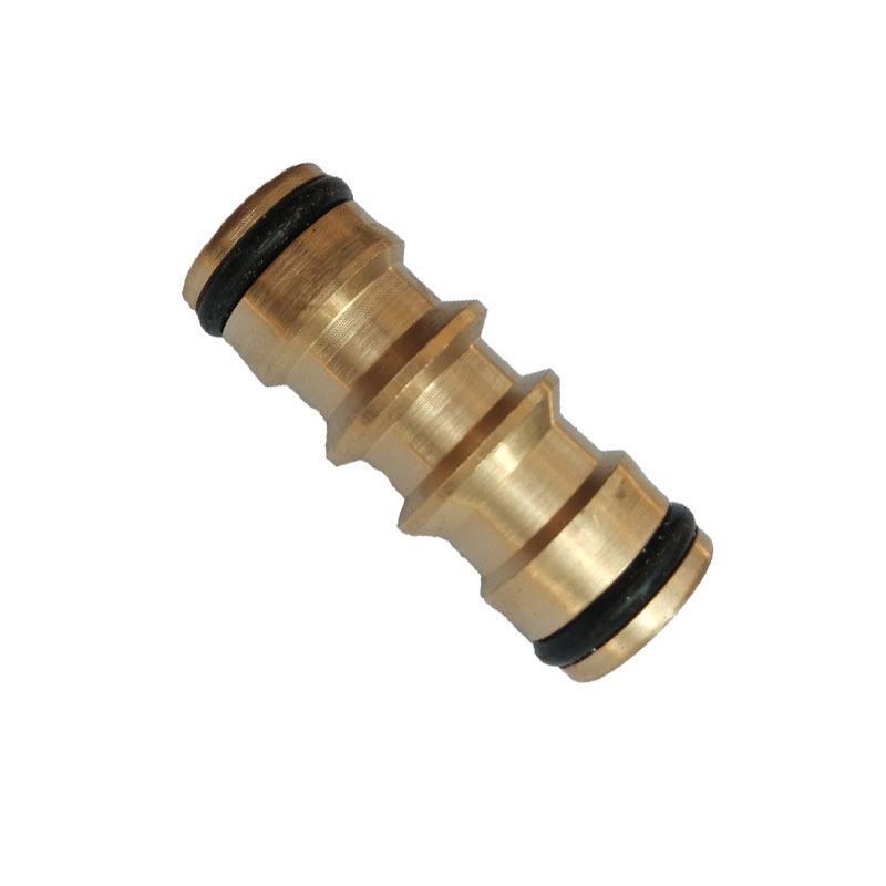Brass Garden Hose Connector Fitting Double End Quick Joiner for 12mm Pipe Repair V528-BRASSADAPTER-473593