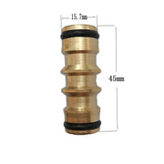 Brass Garden Hose Connector Fitting Double End Quick Joiner for 12mm Pipe Repair V528-BRASSADAPTER-473593