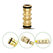 Brass Garden Hose Connector Fitting Double End Quick Joiner for 12mm Pipe Repair V528-BRASSADAPTER-473593