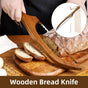 Wooden Bread Cutter Saw for Perfect Slice Cutting Tool Bread Slicer Kitchen V528-BREAD-KNIFE-987484