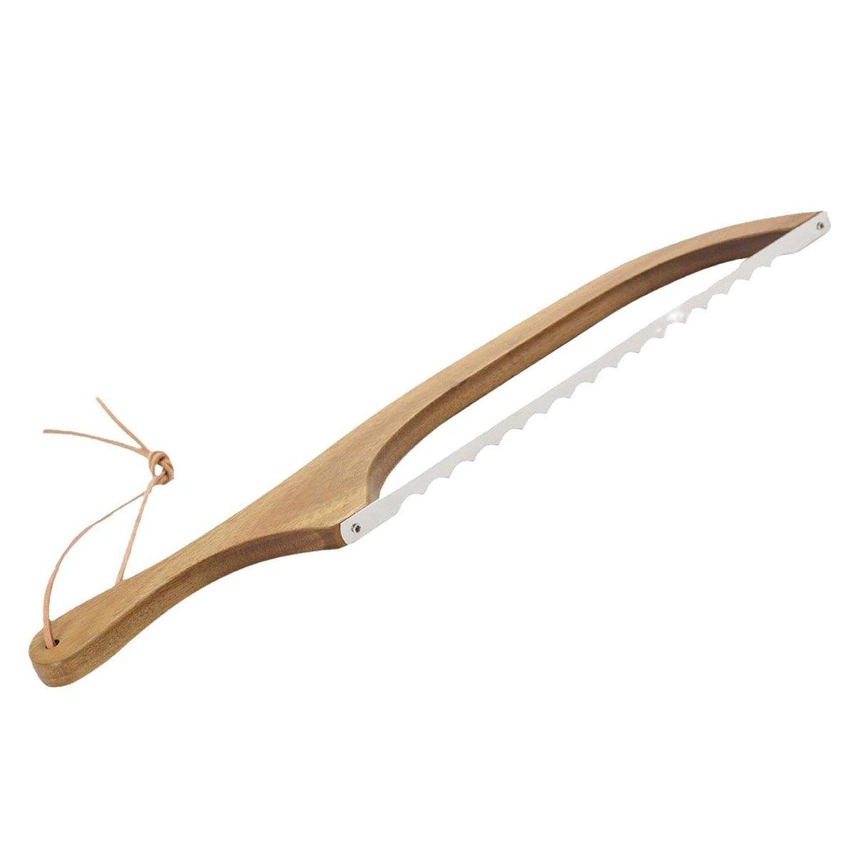 Wooden Bread Cutter Saw for Perfect Slice Cutting Tool Bread Slicer Kitchen V528-BREAD-KNIFE-987484
