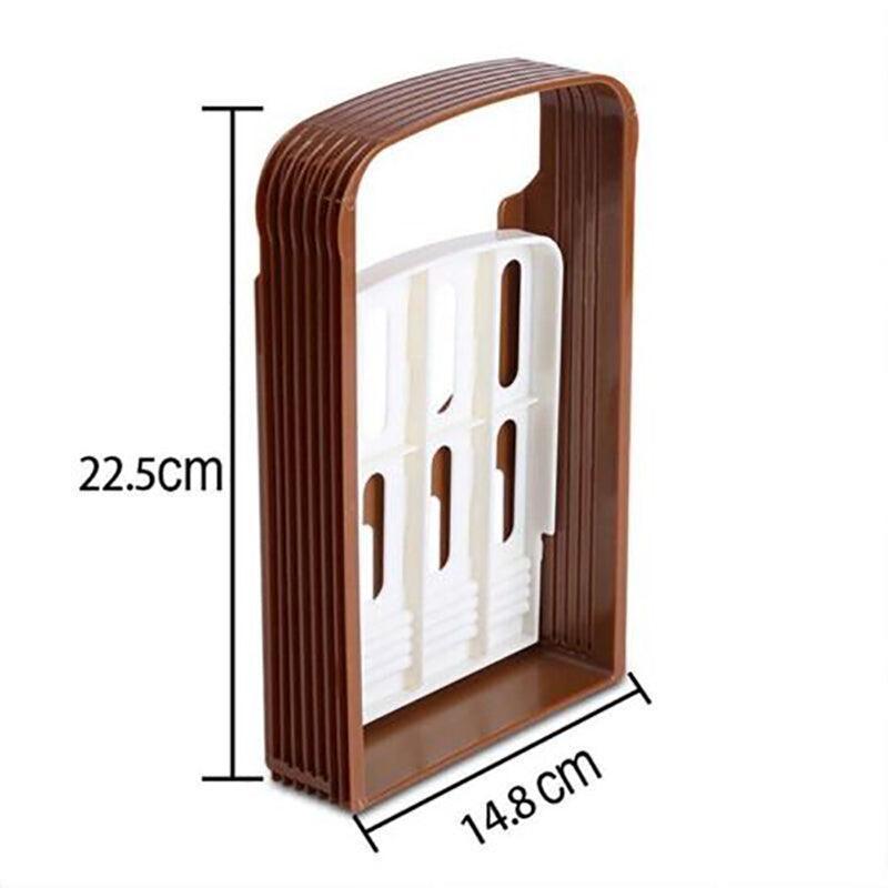 Foldable Bread Slicer Cutting Guide for Loaf Toast Adjustable Thickness V528-BREADMACHINE-70779