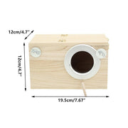 Natural Wooden Breeding Box Durable Parrot Hatching Box Nesting Box for Birds V528-BREEDING-BOX-619584