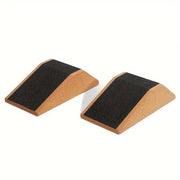 2pcs Cork Wedge Shaped Fitness Bricks Deep Squat Special Exercise Blocks Yoga V528-BRICK-2PCS-342462