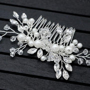 Bridal Headpieces Crystal Wedding Accessories White Jewelry Hair Comb Party Au V528-BRIDALHEADPIECE-678894