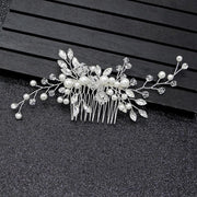 Bridal Headpieces Crystal Wedding Accessories White Jewelry Hair Comb Party Au V528-BRIDALHEADPIECE-678894