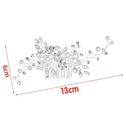 Bridal Headpieces Crystal Wedding Accessories White Jewelry Hair Comb Party Au V528-BRIDALHEADPIECE-678894