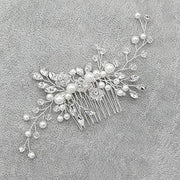 Bridal Headpieces Crystal Wedding Accessories White Jewelry Hair Comb Party Au V528-BRIDALHEADPIECE-678894