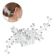 Bridal Headpieces Crystal Wedding Accessories White Jewelry Hair Comb Party Au V528-BRIDALHEADPIECE-678894