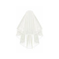 Bridal 2 Layer Wedding Veil with Comb Satin Edge Short Tulle for Women White Ivory - Beige V528-BRIDALWEDDING-IVORY-827299