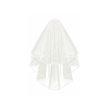 Bridal 2 Layer Wedding Veil with Comb Satin Edge Short Tulle for Women White Ivory - Beige V528-BRIDALWEDDING-IVORY-827299