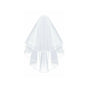 Bridal 2 Layer Wedding Veil with Comb Satin Edge Short Tulle for Women White Ivory - White V528-BRIDALWEDDING-WHITE-930311