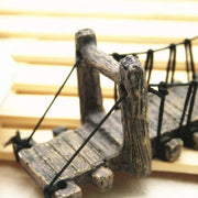 Resin Bridge Aquarium Decoration Fish Tank Accessories Shrimp Tortoise Climbing - Bent Rope Bridge-S V528-BRIDGE-BENT-S-216267