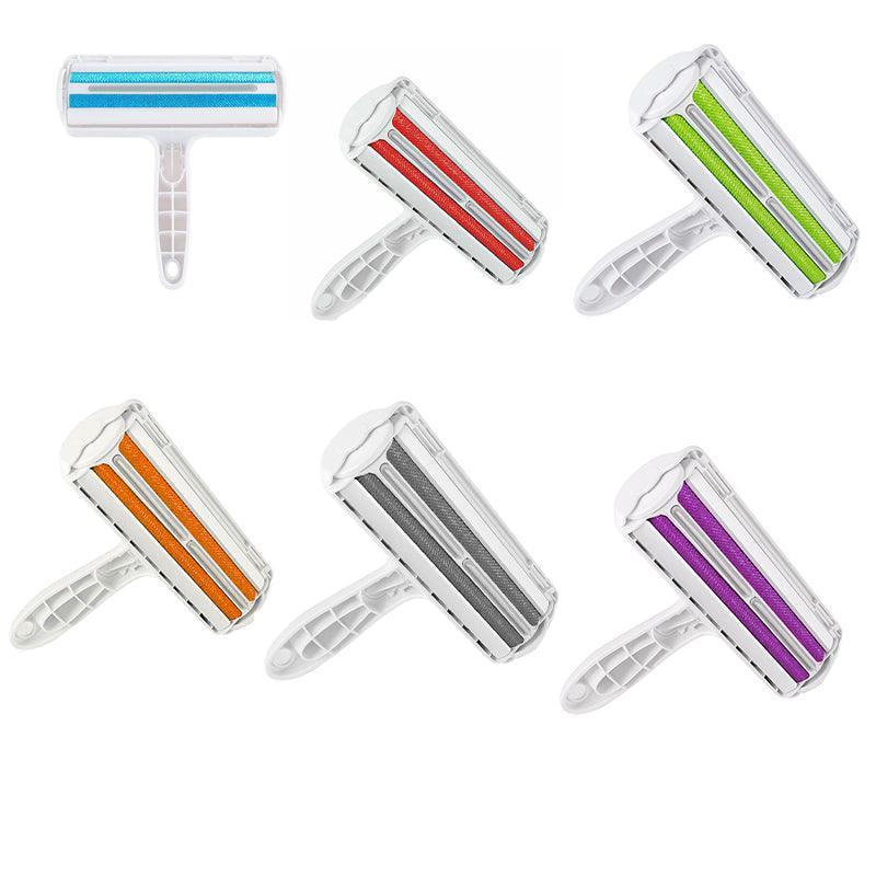 Pet Hair Remover Brush Dog Cat Fur Cleaning Roller Reusable Self Cleaning Tool - Red V528-BRISTLEBRUSH-RED-644561