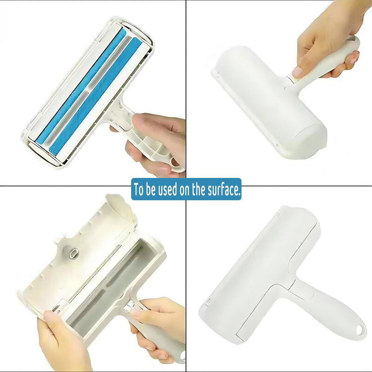 Pet Hair Remover Brush Dog Cat Fur Cleaning Roller Reusable Self Cleaning Tool - Red V528-BRISTLEBRUSH-RED-644561
