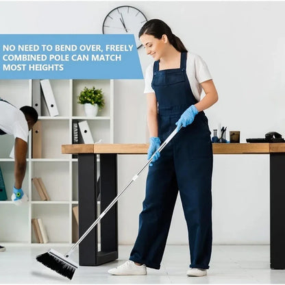 3 in1 Broom Set for Winnowing Brushing Handheld Cleaning Tool Home Kitchen Floor - Grey V528-BROOM-GREY-297531