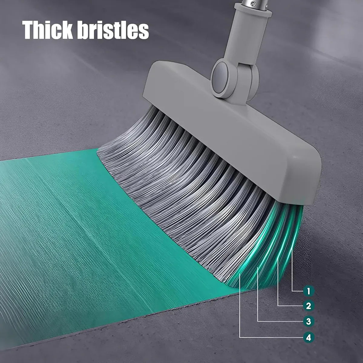 3 in1 Broom Set for Winnowing Brushing Handheld Cleaning Tool Home Kitchen Floor - White V528-BROOM-WHITE-332827