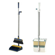 Folding Broom Dustpan Set Rotating Household Sweeping Hair Removal Cleaning Tool - White V528-BROOM-WHITE-382222
