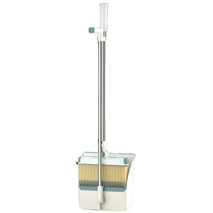 Folding Broom Dustpan Set Rotating Household Sweeping Hair Removal Cleaning Tool - White V528-BROOM-WHITE-382222