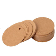 200Pcs Kraft Paper Tags Round 5X5 Cm Brown Card Cardboard Wedding Party Gift Diy V528-BROWNCARD-200PCS-342608