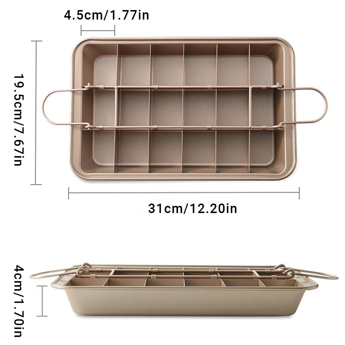Non Stick Square Baking Pan Cake Mold Durable Kitchen Baking Tools for Home Use V528-BROWNIE-PAN-175244