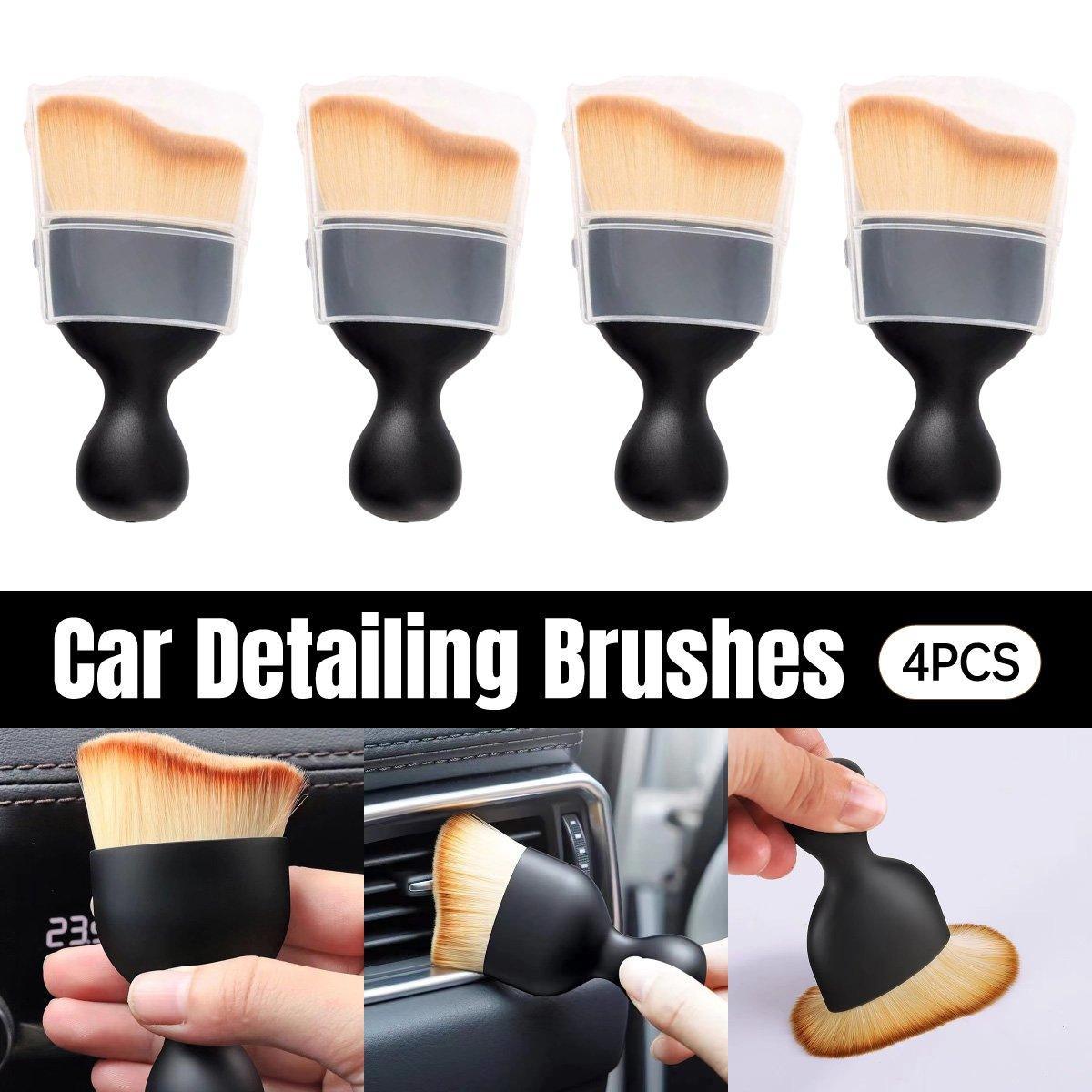 4pcs Car Interior Cleaning Tool Set Crevice Brush Dust Remover for Detailing V528-BRUSH-4PCS-615109