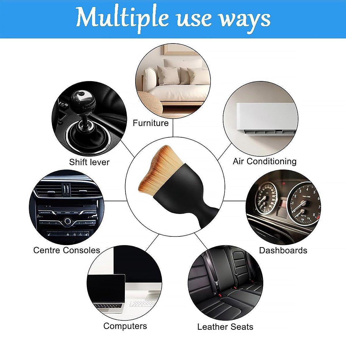 4pcs Car Interior Cleaning Tool Set Crevice Brush Dust Remover for Detailing V528-BRUSH-4PCS-615109