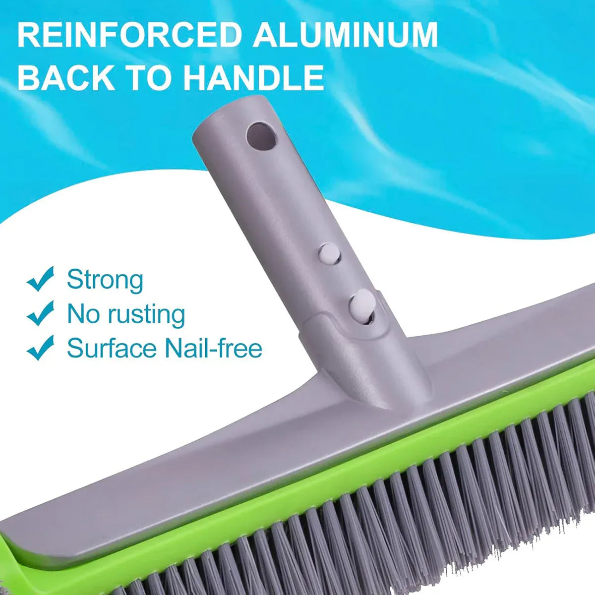 Swimming Pool Cleaning Brush Corner Scrub Brush Pool Wall Floor Cleaner Tool V528-BRUSH-548467