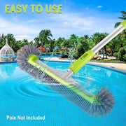 Swimming Pool Cleaning Brush Corner Scrub Brush Pool Wall Floor Cleaner Tool V528-BRUSH-548467