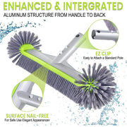 Swimming Pool Cleaning Brush Corner Scrub Brush Pool Wall Floor Cleaner Tool V528-BRUSH-548467
