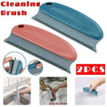 2PCS Reusable Pet Hair Remover Brush for Sofa Carpet Clothes Car Interior Cleaning V528-BRUSH-DARKBLUERED2PCS-61557