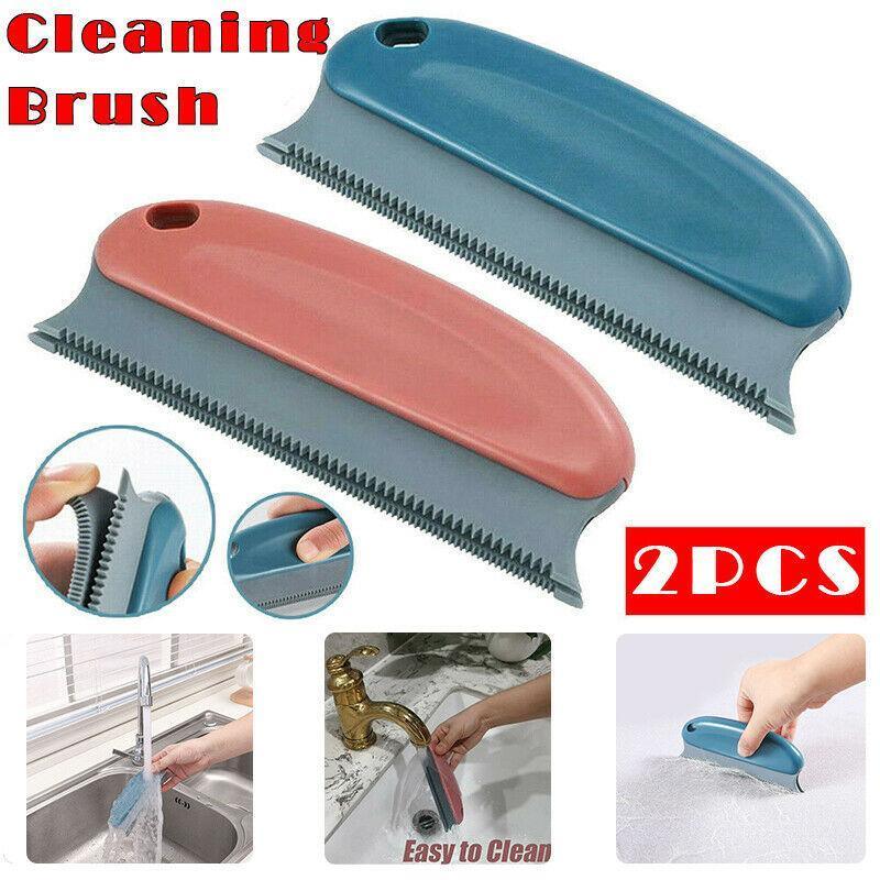 2PCS Reusable Pet Hair Remover Brush for Sofa Carpet Clothes Car Interior Cleaning V528-BRUSH-DARKBLUERED2PCS-61557