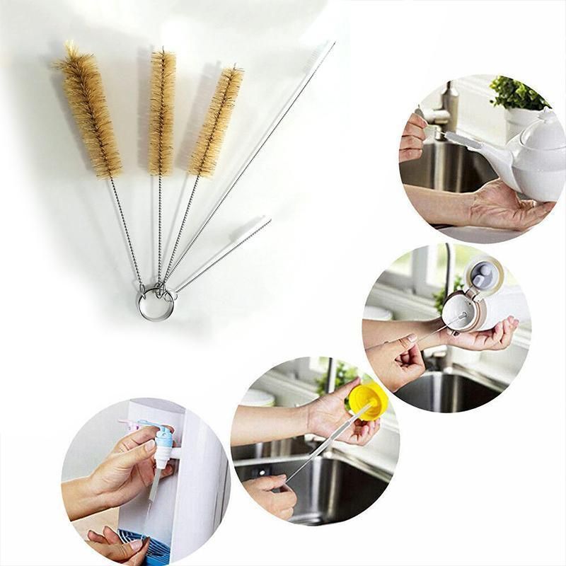 5PCS Bottle Cleaning Brush Set for Glass Straws Tubes Bottles Narrow Neck Cups V528-BRUSHESSMALLCLEANING-5PCS-913273