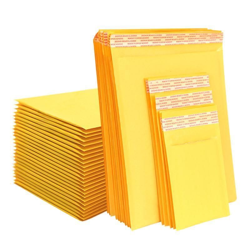 25PCS Poly Bubble Mailer Yellow Colour Multi-Size Plastic Padded Bag - 25PCS-14x20CM V528-BUBBLEBAG-14X20-4-25PCS-54213