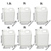 Plastic Square Bucket Storage Container Flat Square Pots 6 Sizes for Home Garden - 2L