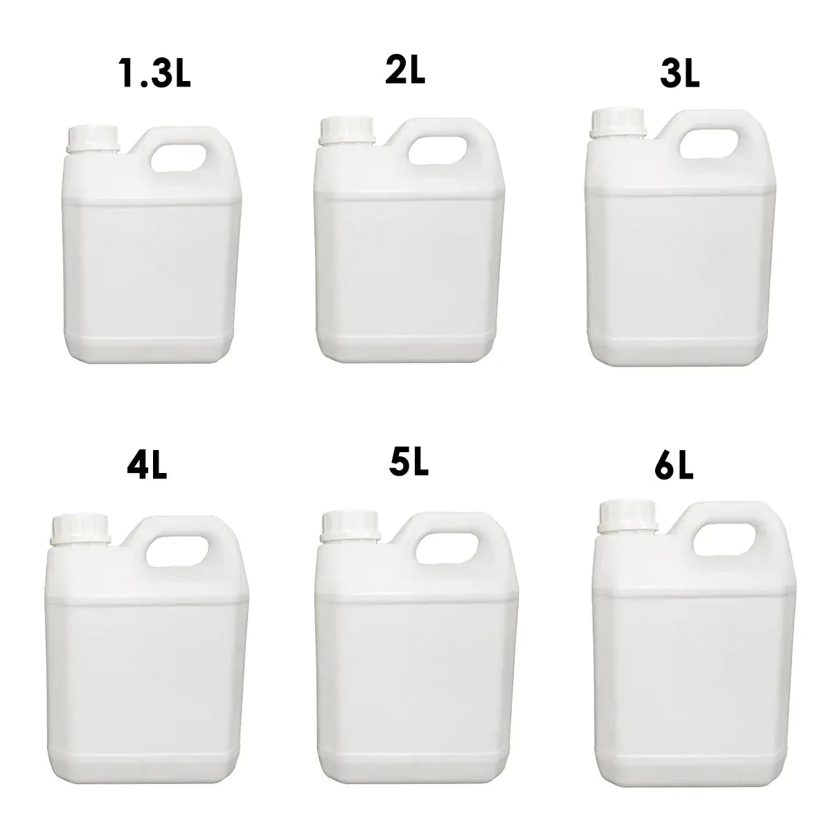 Plastic Square Bucket Storage Container Flat Square Pots 6 Sizes for Home Garden - 2L