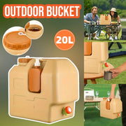 20L Outdoor Camping Portable Storage Bucket with Tap Drinking Water Container V528-BUCKET-20L-103146